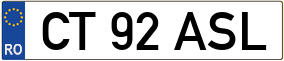 Trailer License Plate